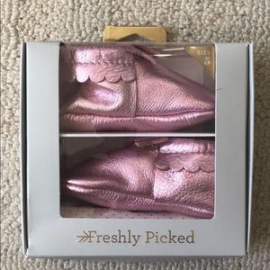 Brand new freshly picked bow moccasins